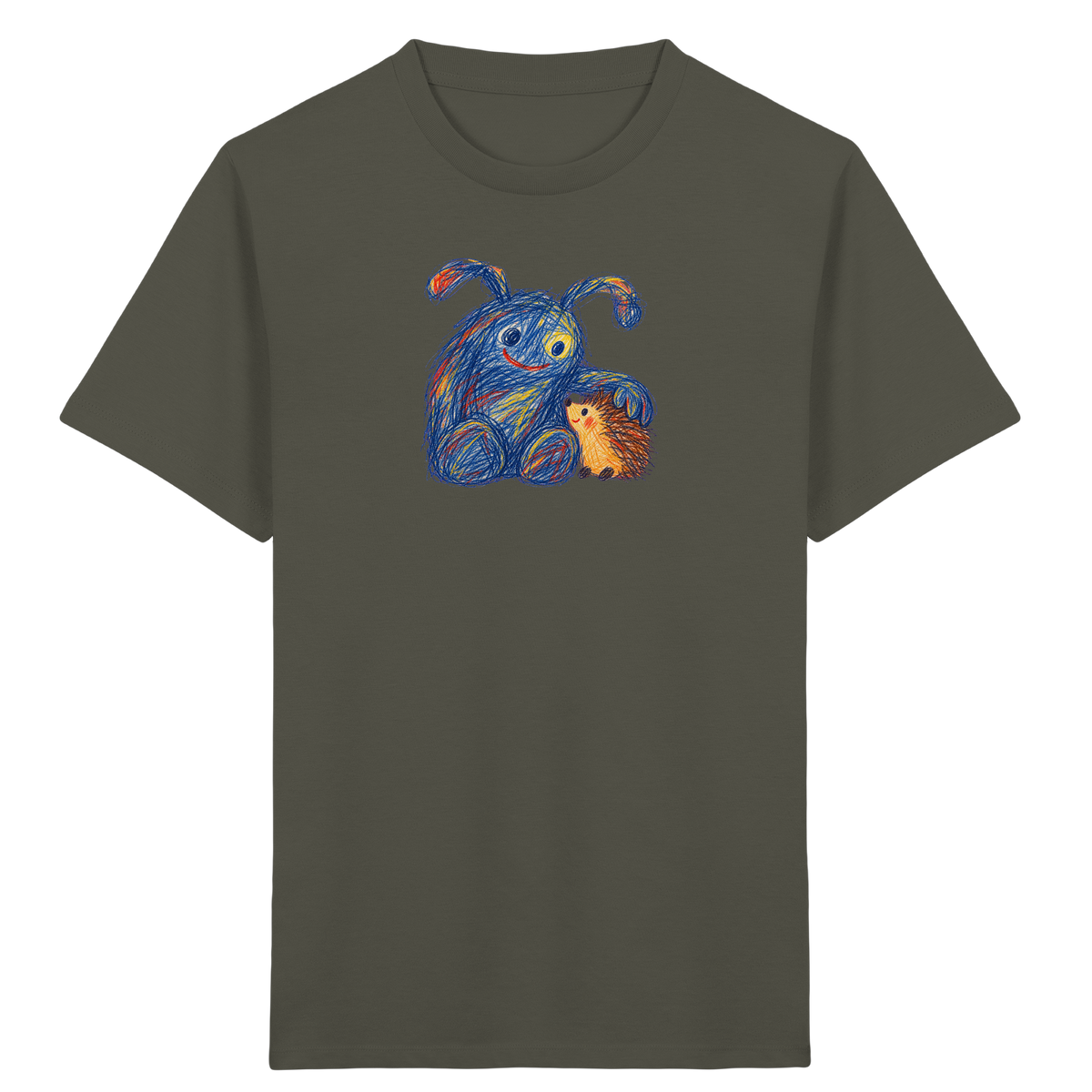 Igelkumpel Monster Freundschaft - Kinder Bio T-Shirt