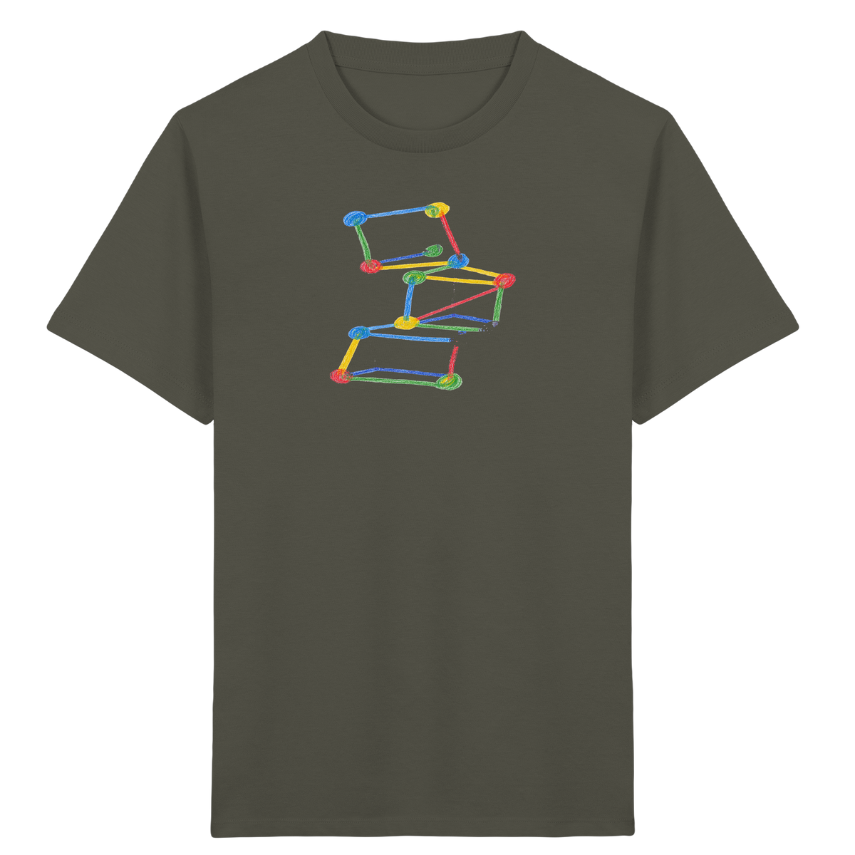 Bunte Bauklötze Farbpunkt - Kinder Bio T-Shirt