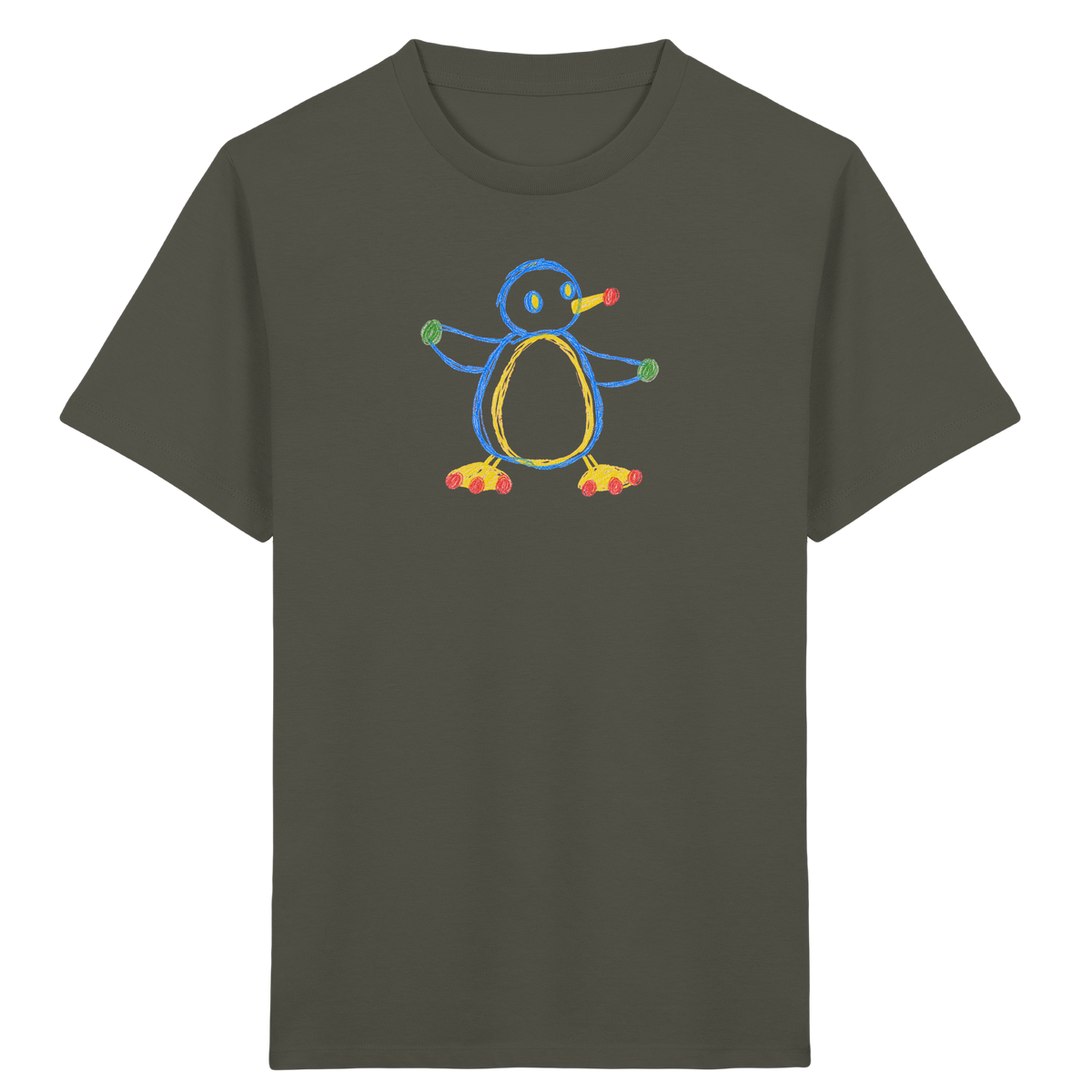 Farbpunkt Pinguin Kinder Shirt - Kinder Bio T-Shirt