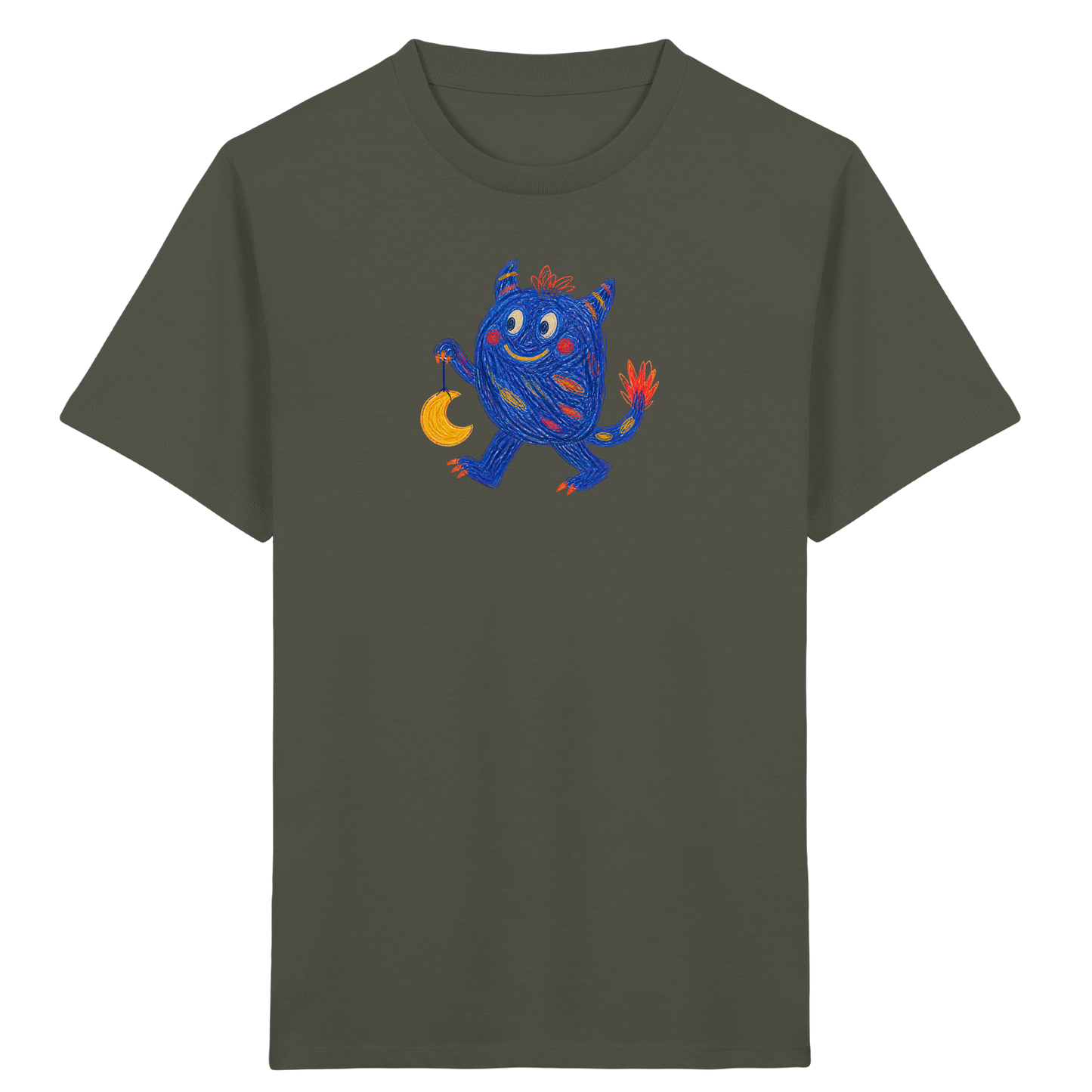 Mondlaterne Monster Kinder T-Shirt - Kinder Bio T-Shirt