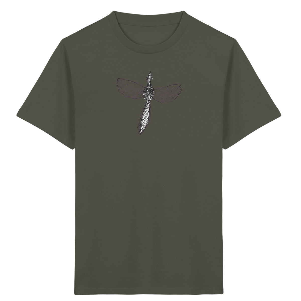 Fasan von oben gezeichnet - Kinder Bio T-Shirt