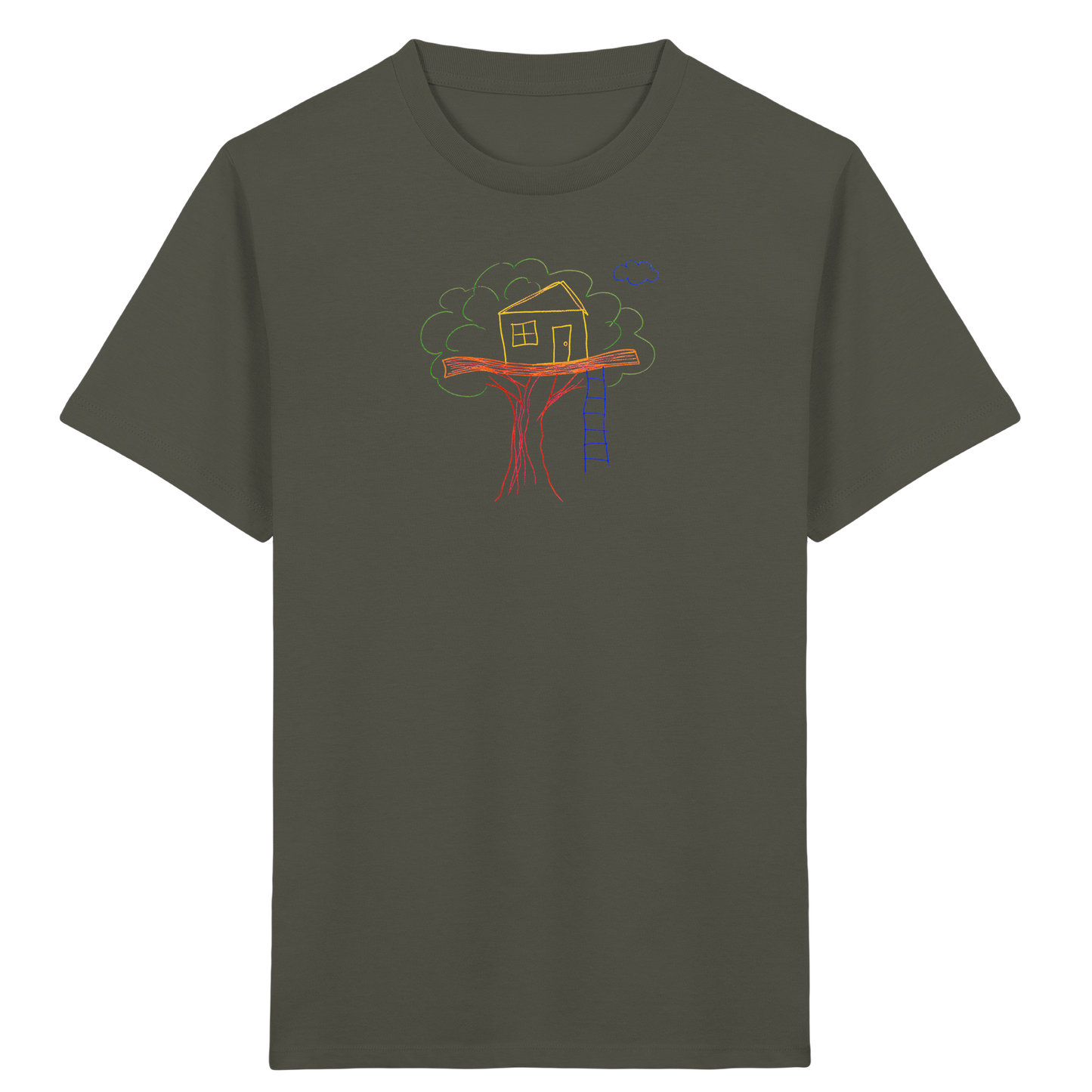 Verspieltes Baumhaus T-Shirt für Abenteurer - Kinder Bio T-Shirt