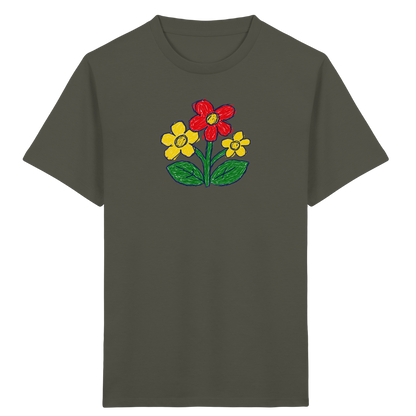 Kritzel-Dreiblüte Kinder T-Shirt - Kinder Bio T-Shirt