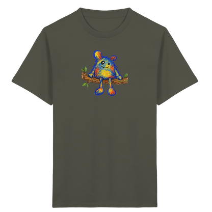 Astsitzer Kritzelmonster auf Ast - Kinder Bio T-Shirt