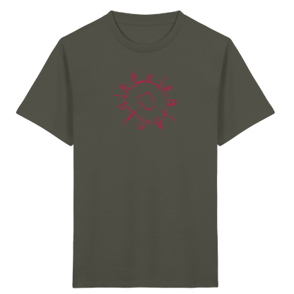Karminrotes Zackenrad Kinder T-Shirt - Kinder Bio T-Shirt