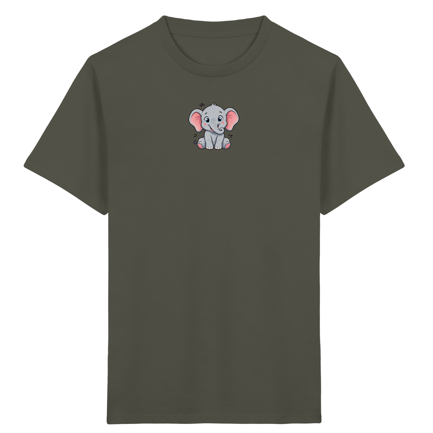 Niedlicher Elefant: Fröhliches Kinder-T-Shirt - Kinder Bio T-Shirt