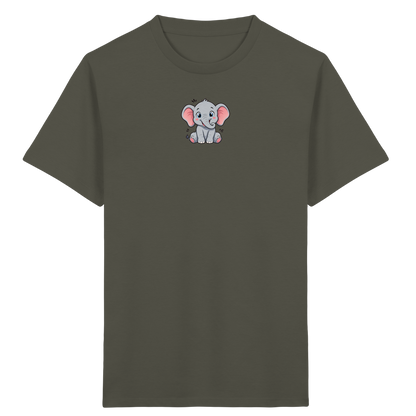 Niedlicher Elefant: Fröhliches Kinder-T-Shirt - Kinder Bio T-Shirt