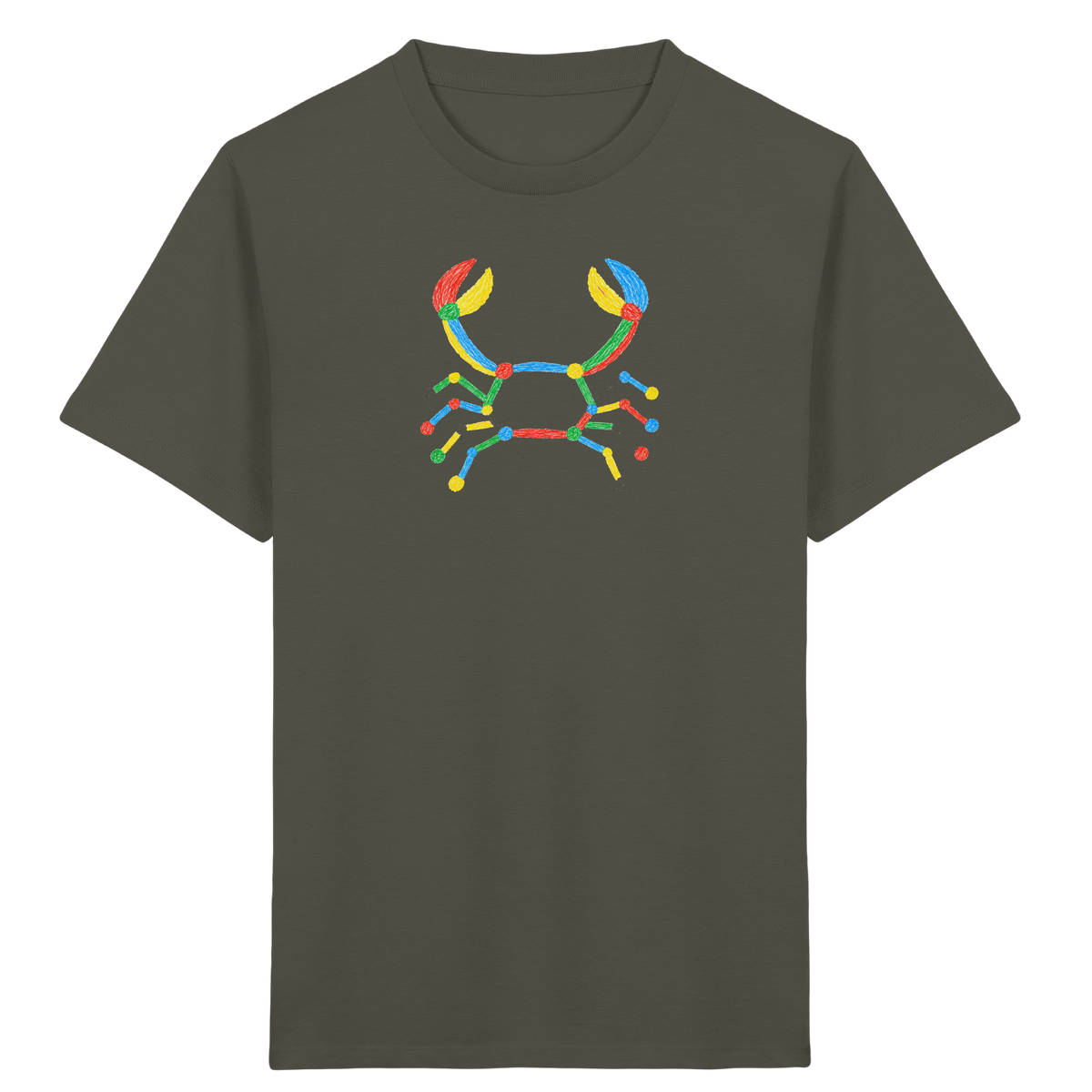 Bunte Farbpunkt Krabbe - Kinder Bio T-Shirt