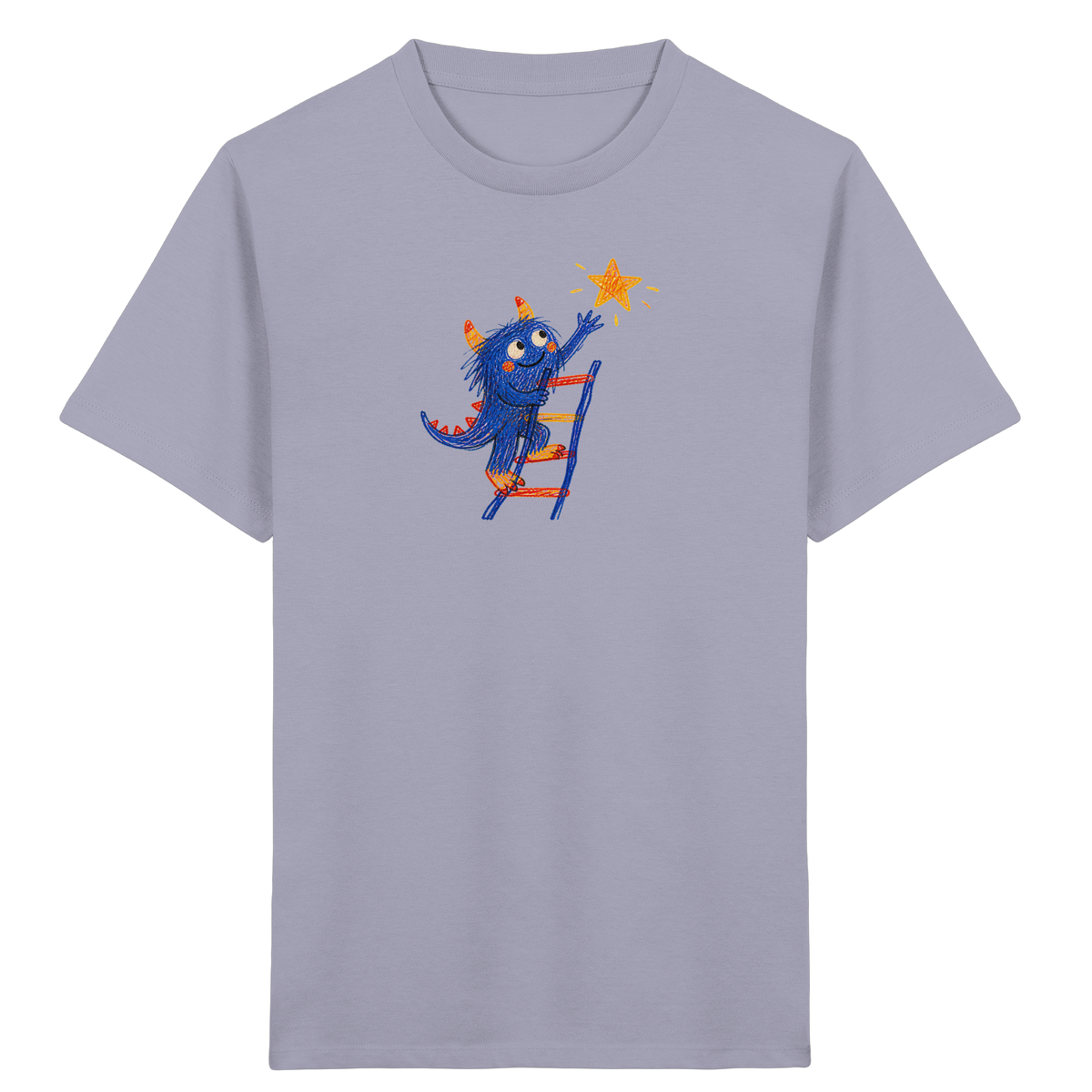 Monster auf der Sternenleiter - Kinder Bio T-Shirt