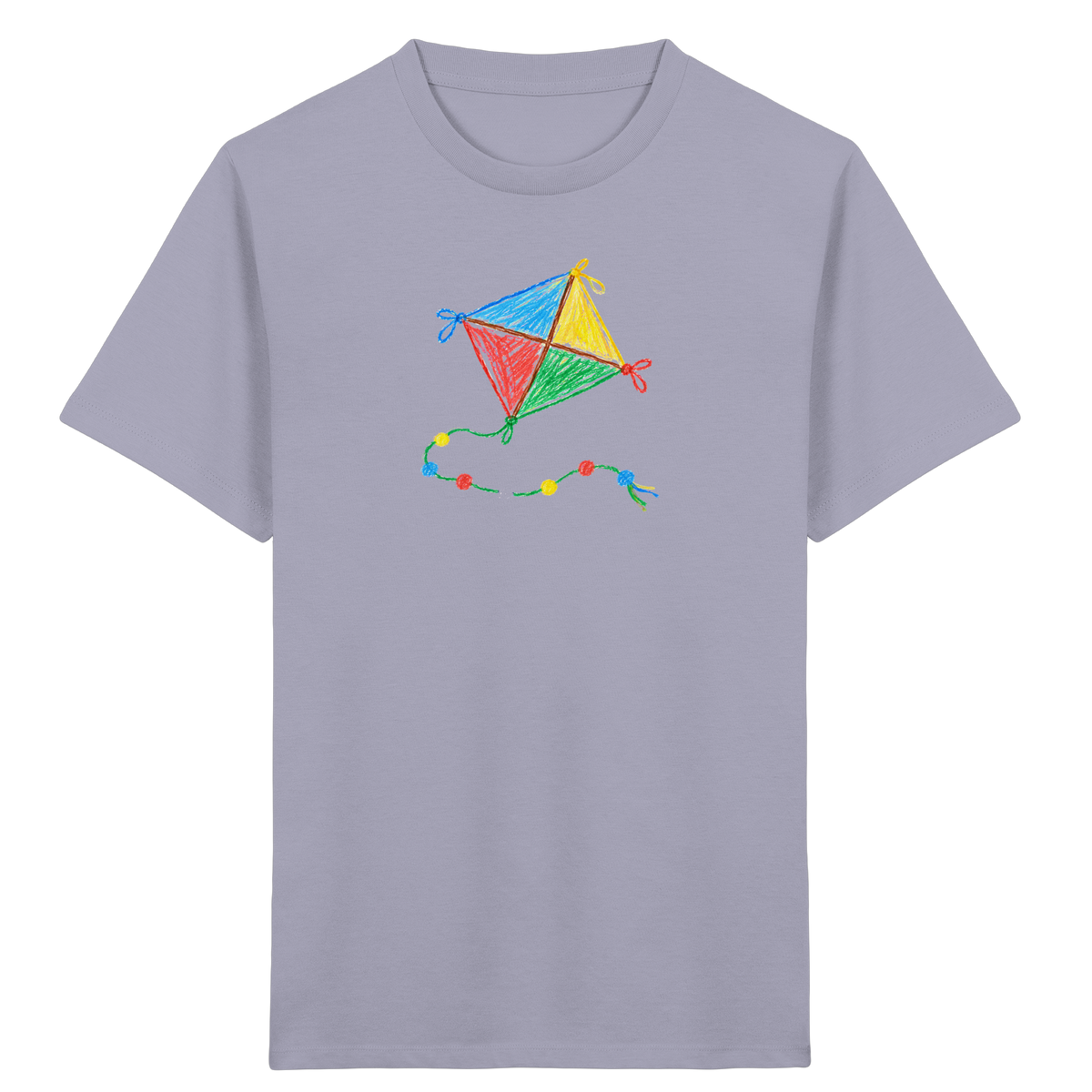 Bunter Drachen mit Knoten - Kinder Bio T-Shirt