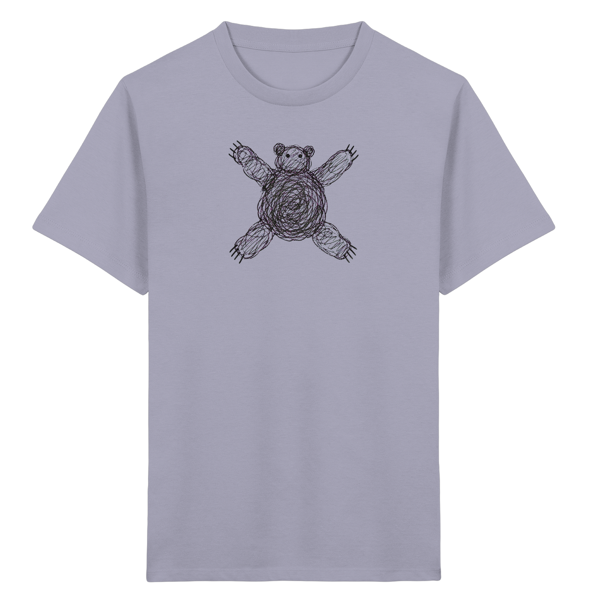 Bär von oben gezeichnet - Kinder Bio T-Shirt