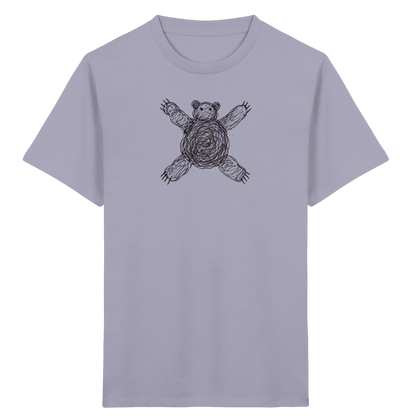 Bär von oben gezeichnet - Kinder Bio T-Shirt