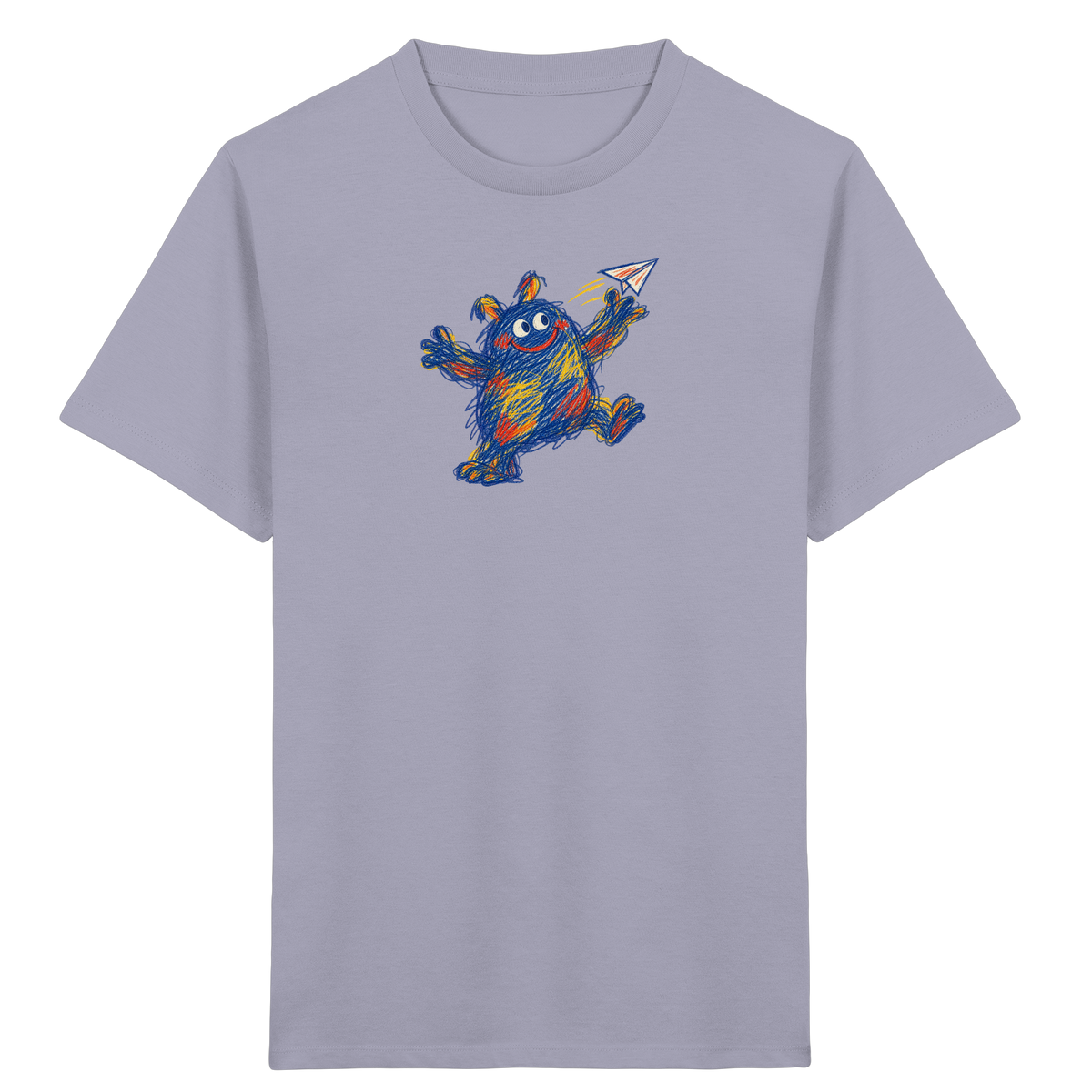 Papierfliegerwerfer Kritzelmonster Kinder Shirt - Kinder Bio T-Shirt