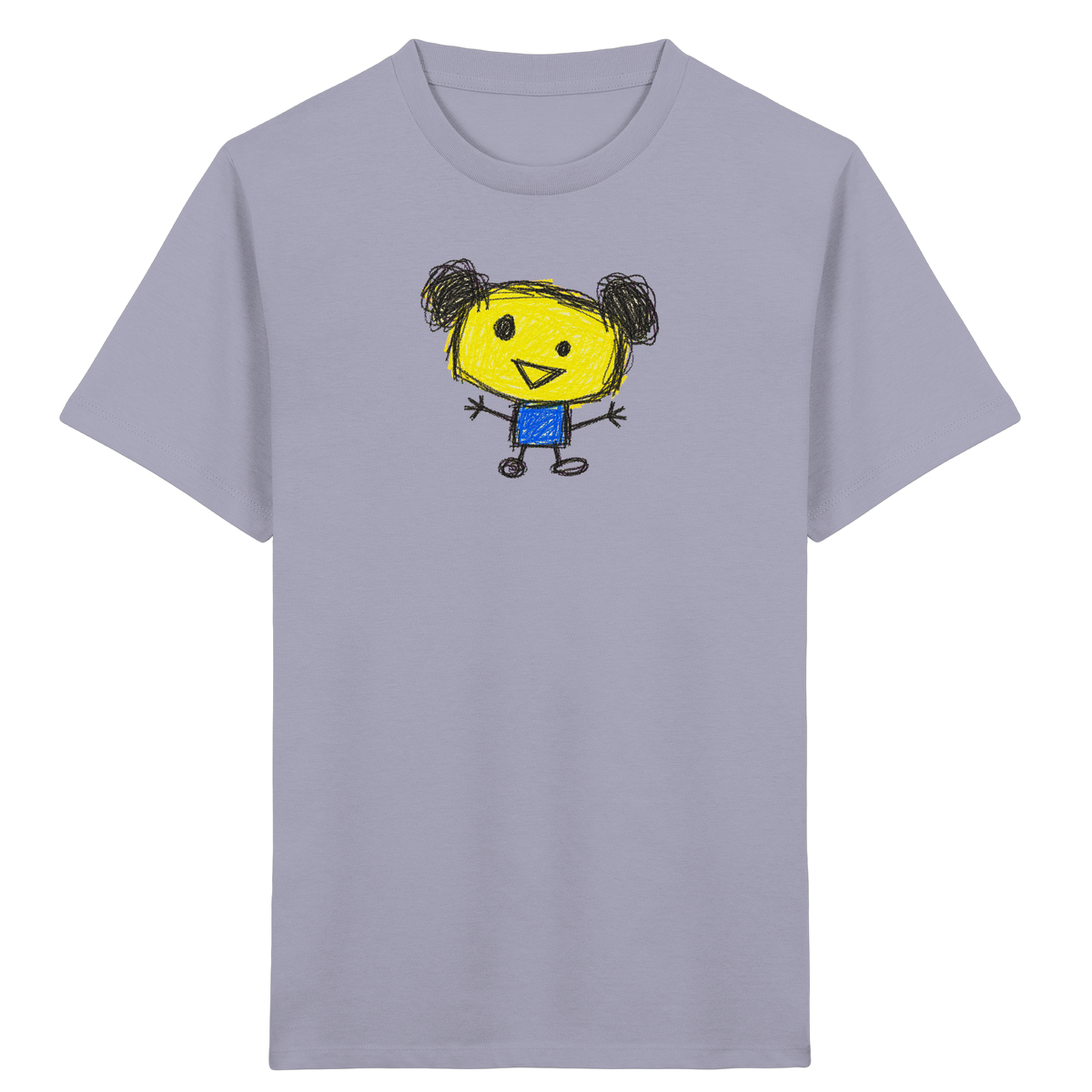 Kritzelkopf mit Doppeldutt - Kinder Bio T-Shirt