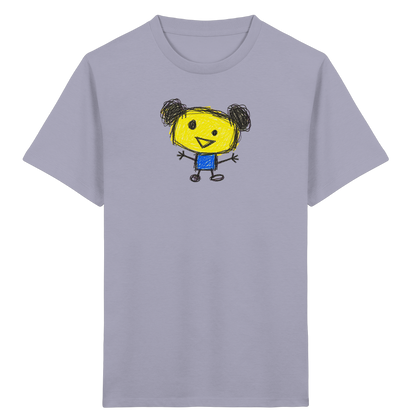 Kritzelkopf mit Doppeldutt - Kinder Bio T-Shirt