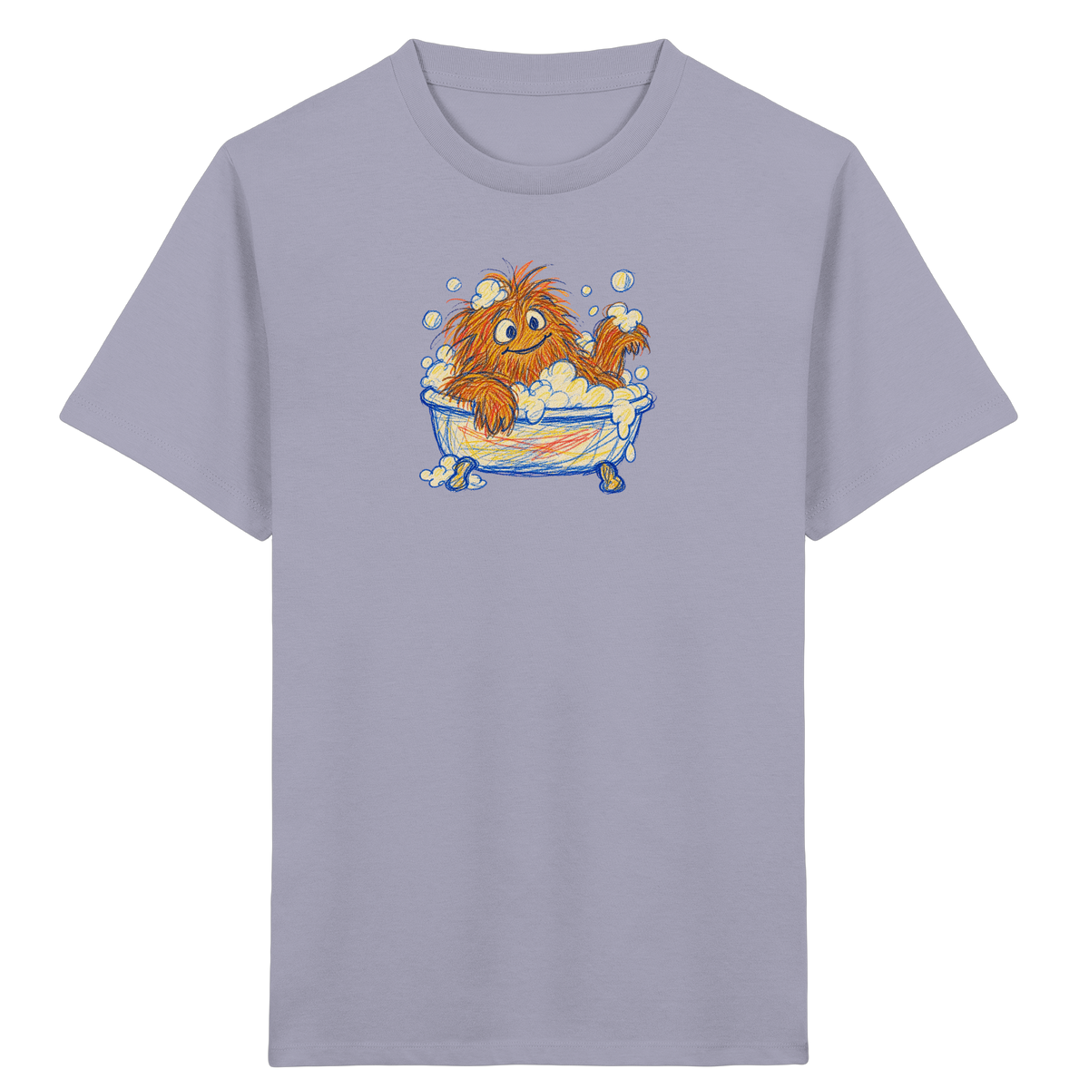 Badewannenzottel im Schaumbad - Kinder Bio T-Shirt