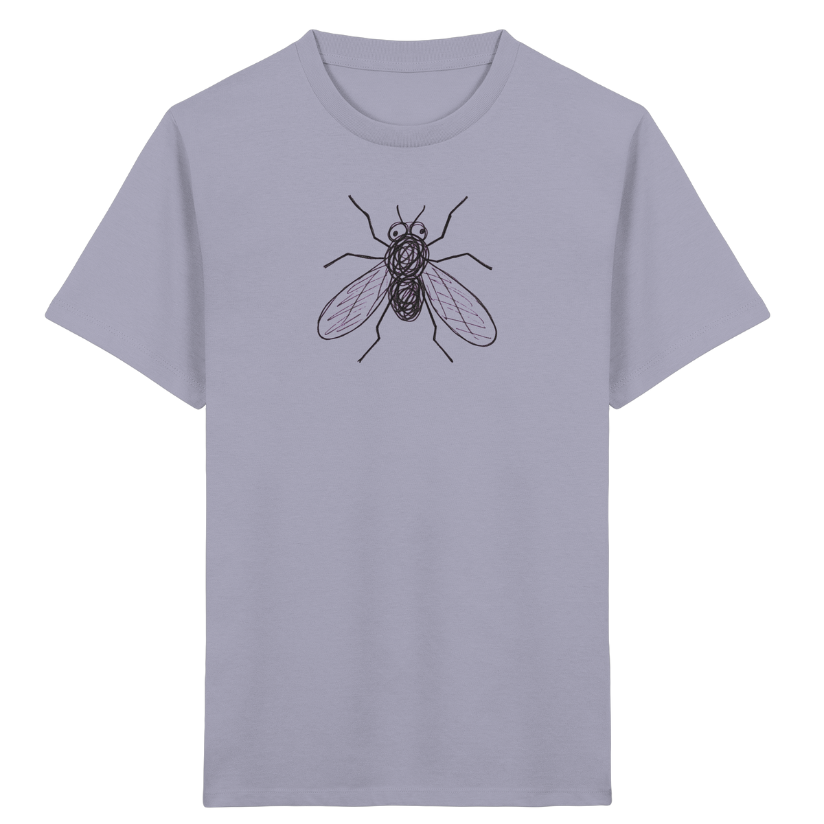 Fliege von oben gezeichnet - Kinder Bio T-Shirt