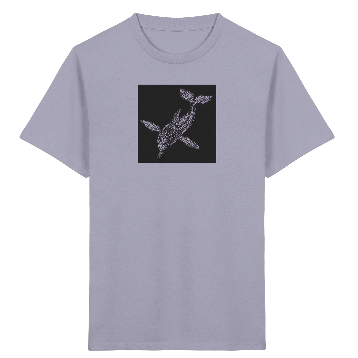 Delfin von oben - Kinder Bio T-Shirt