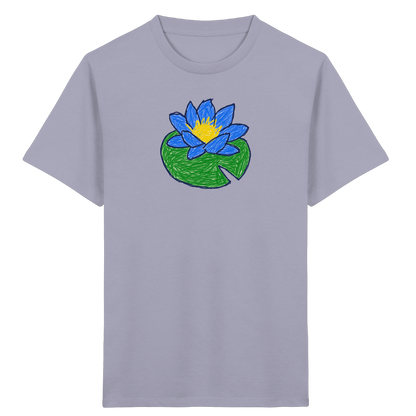 Kritzel Wasserlilie Kinder Shirt - Kinder Bio T-Shirt