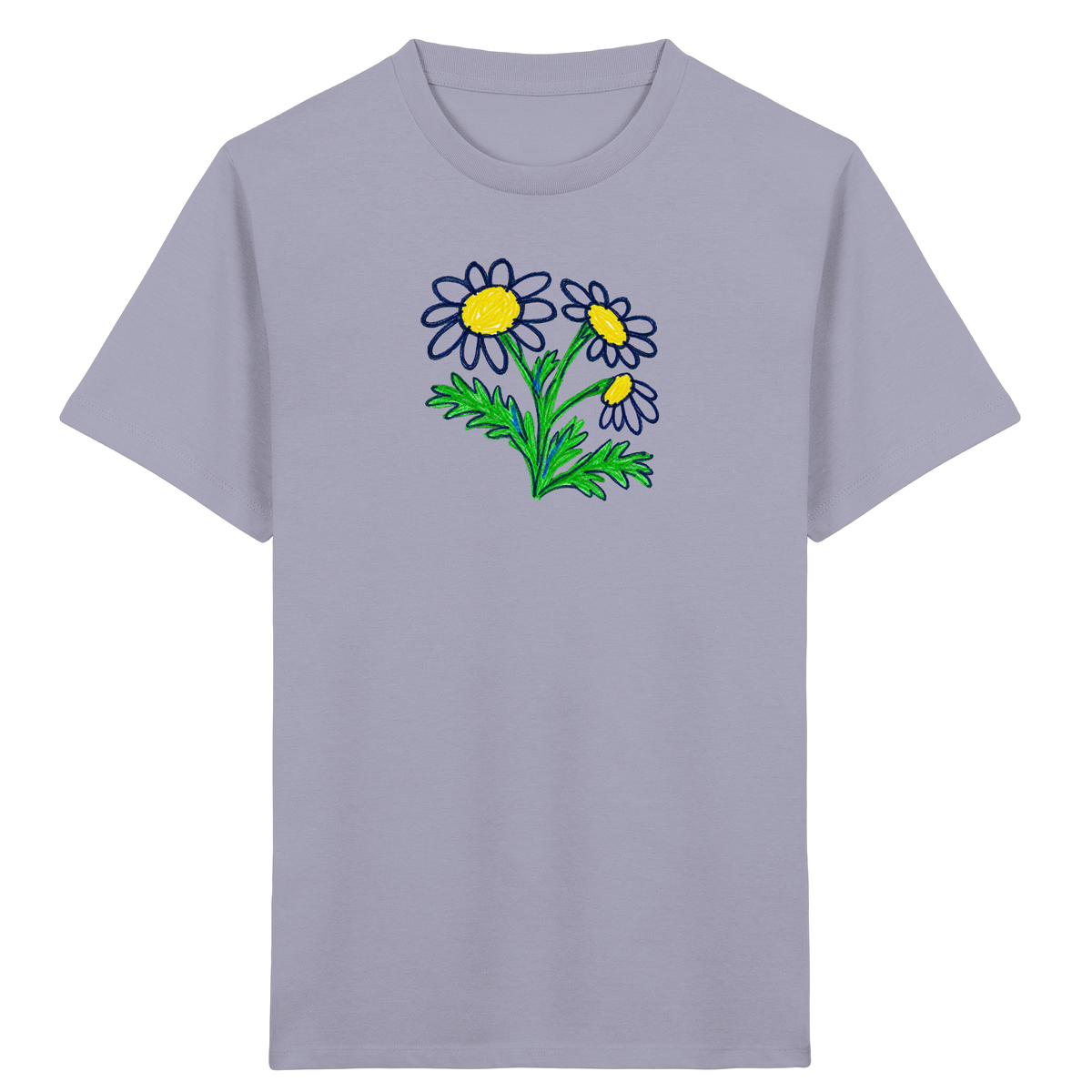 Kritzel-Kamille Kinder T-Shirt - Kinder Bio T-Shirt