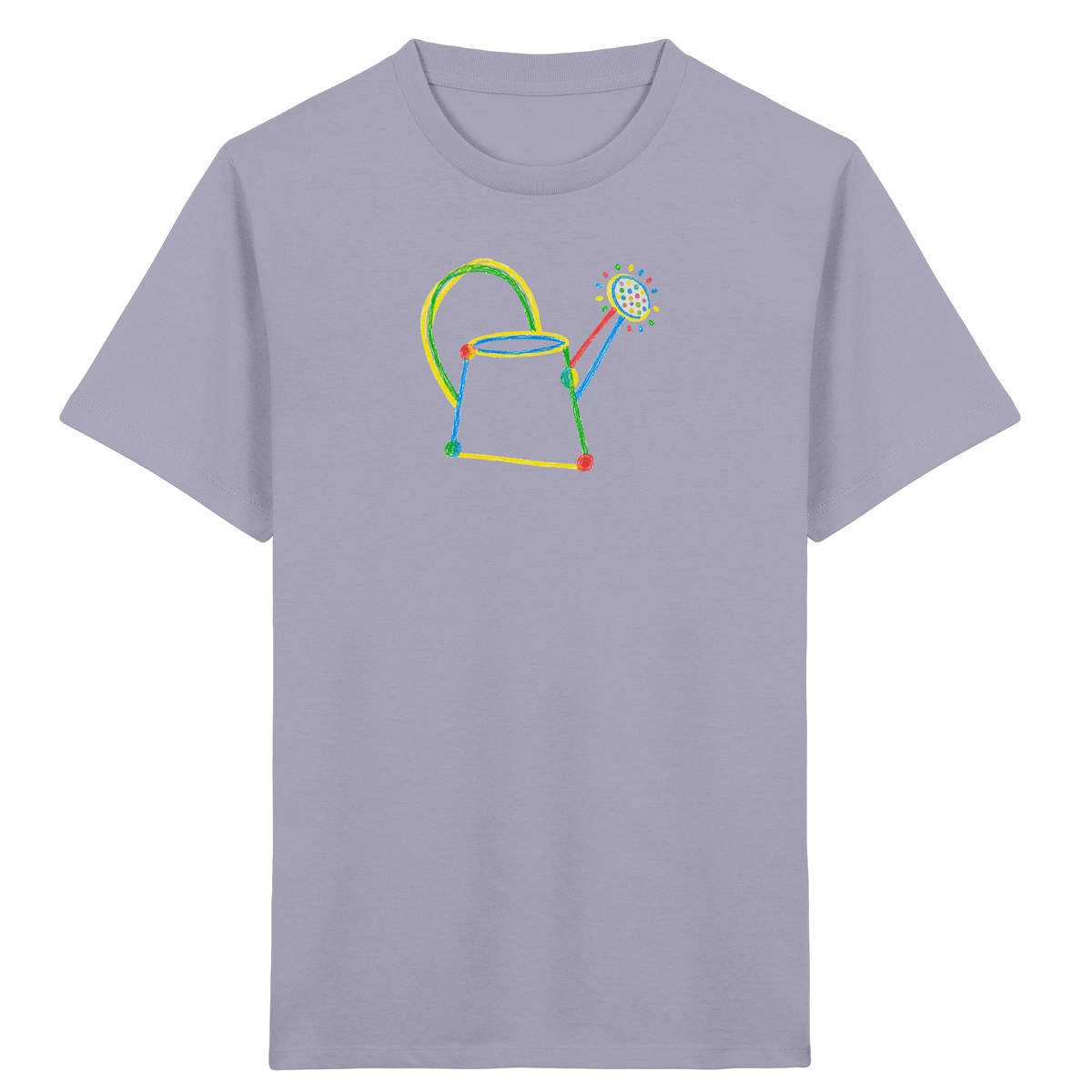 Bunte Kreide Gießkanne Kinder - Kinder Bio T-Shirt