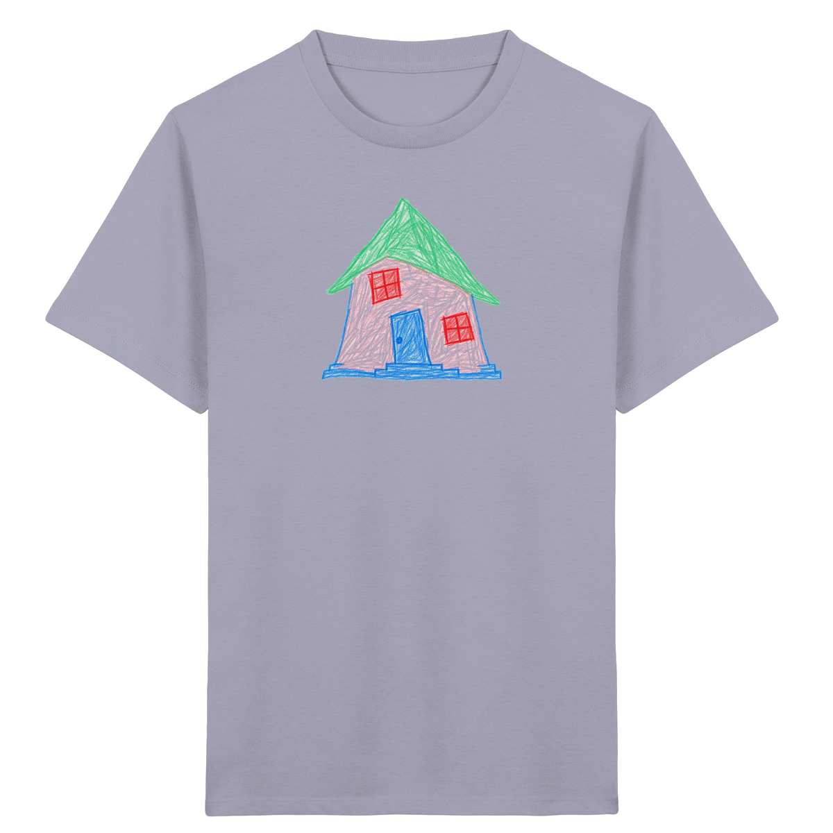 Rosa Schiefhaus Kinderzeichnung - Kinder Bio T-Shirt