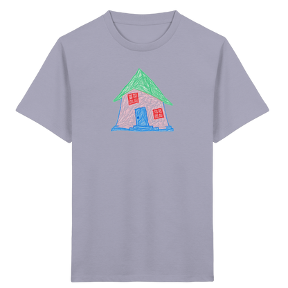 Rosa Schiefhaus Kinderzeichnung - Kinder Bio T-Shirt