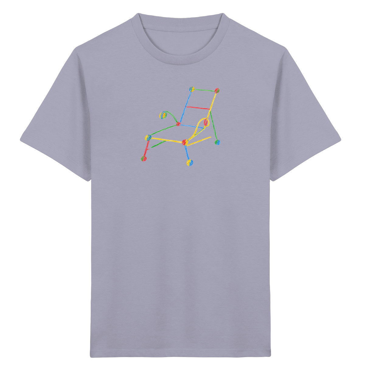 Bunte Liege mit Farbpunkten - Kinder Bio T-Shirt