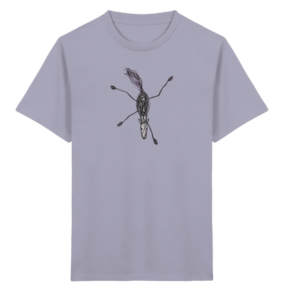 Pferd von oben gezeichnet - Kinder Bio T-Shirt