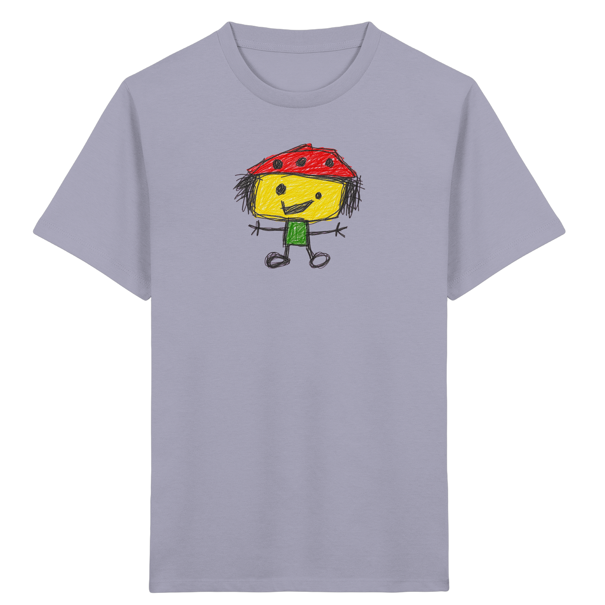 Kritzelkopf mit Tupfenhut - Kinder Bio T-Shirt