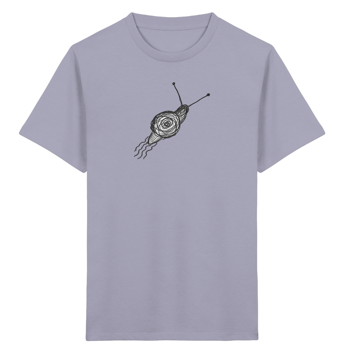 Schnecke von oben Kinderzeichnung - Kinder Bio T-Shirt