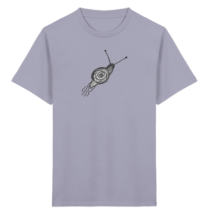Schnecke von oben Kinderzeichnung - Kinder Bio T-Shirt