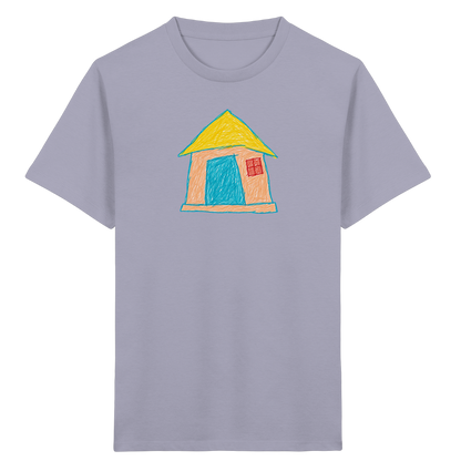 Pfirsichfarbenes Türhaus für Kinder - Kinder Bio T-Shirt