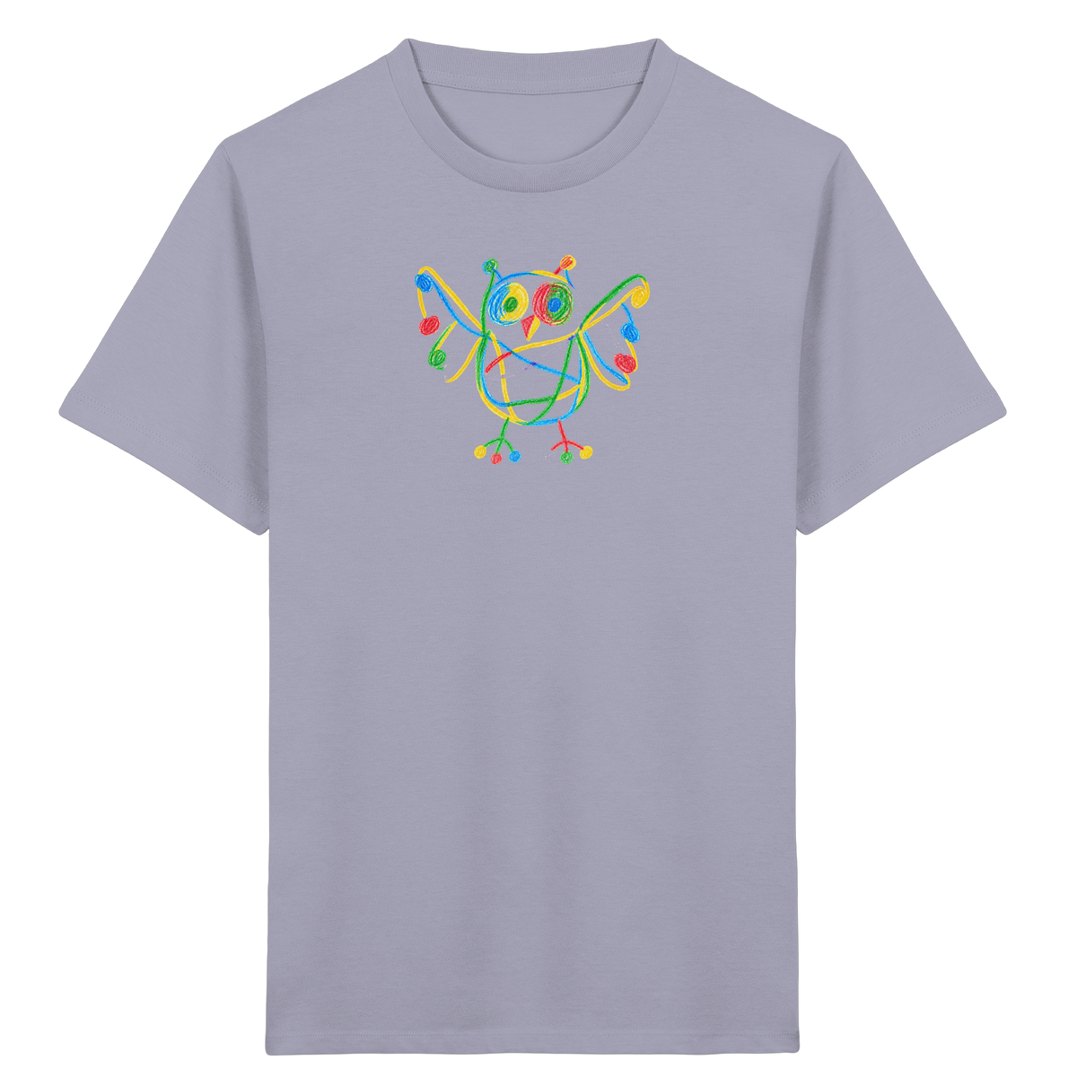 Farbpunkt Eule Kinder Shirt - Kinder Bio T-Shirt