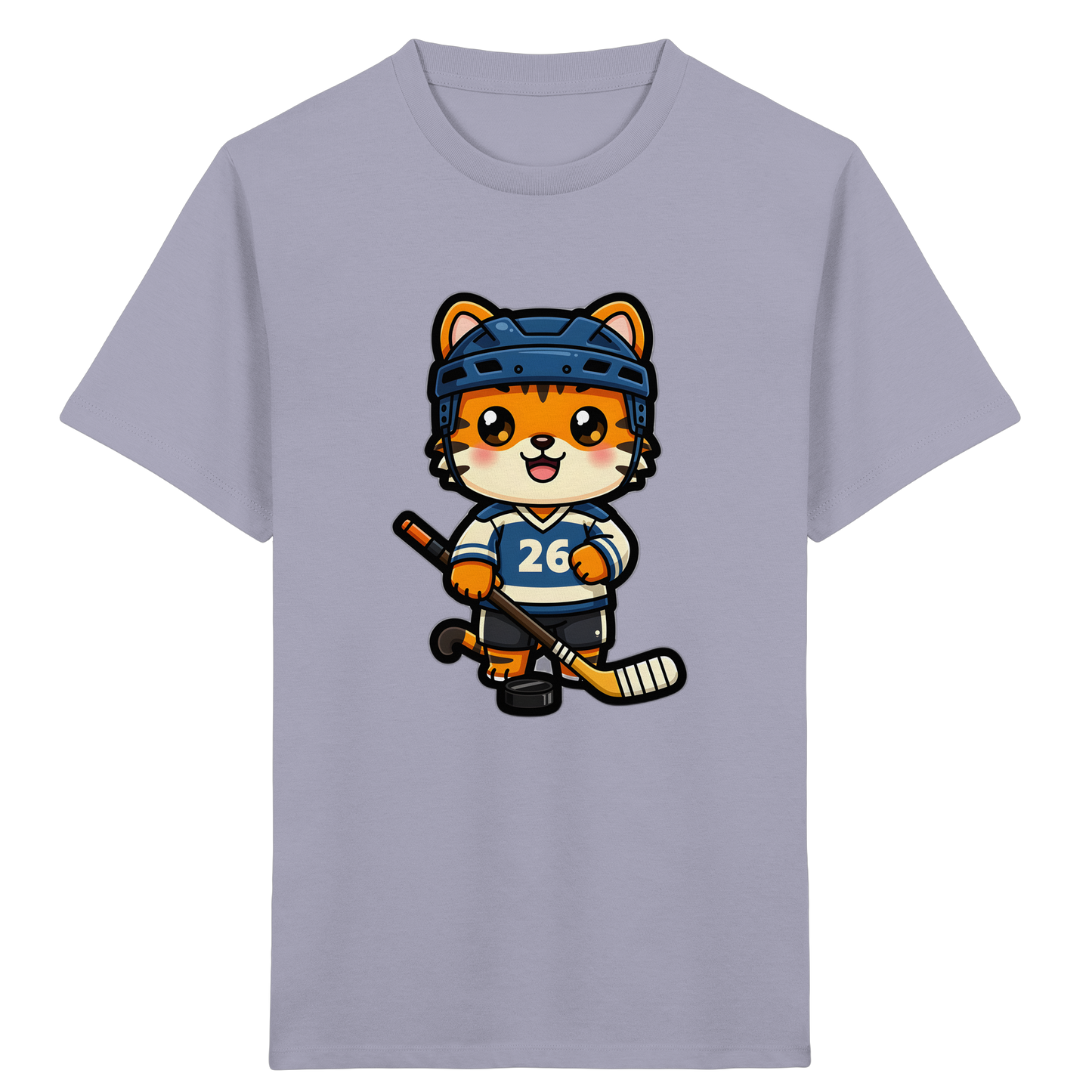 Tiger Eishockey Spieler Kinder T-Shirt - Kinder Bio T-Shirt