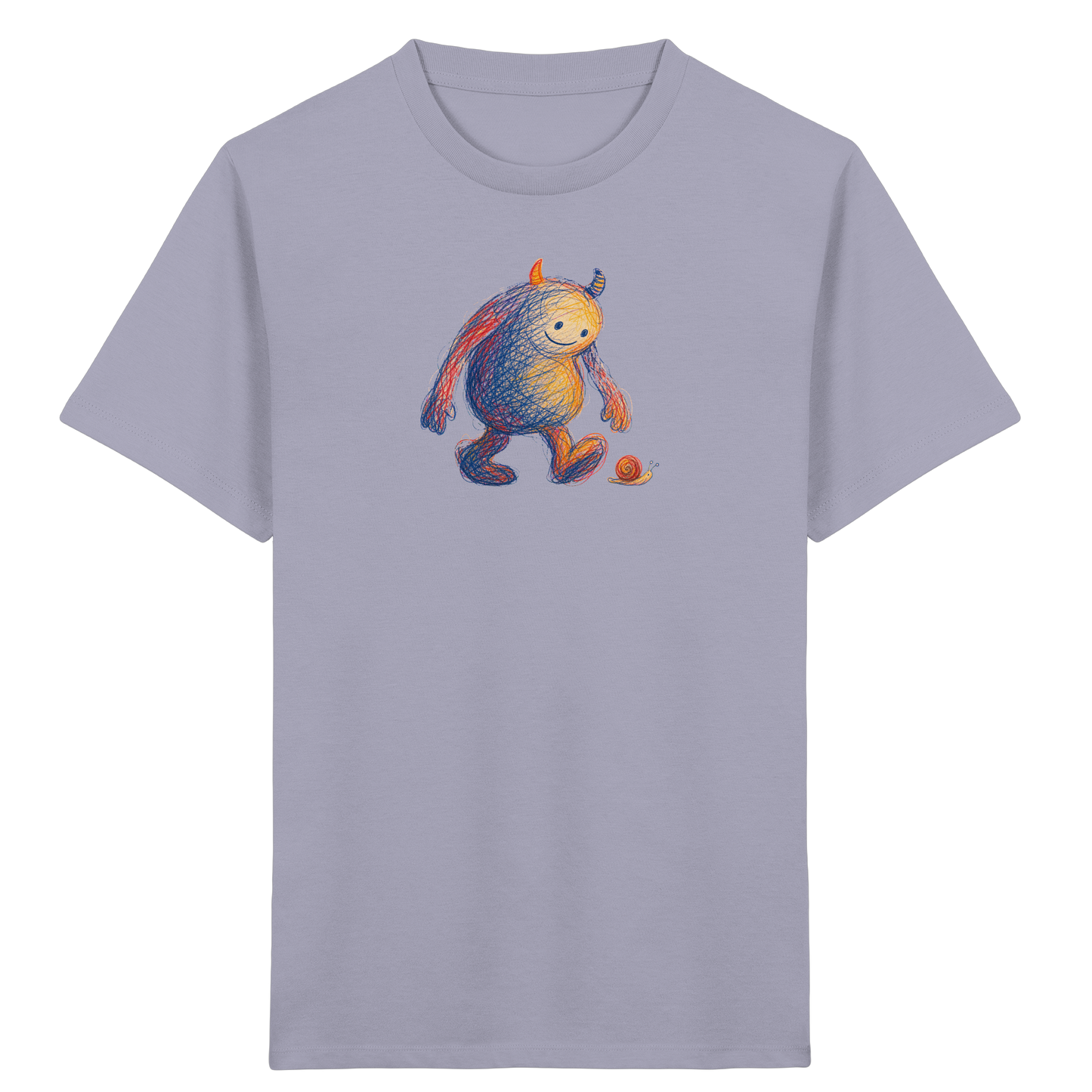 Schneckenfreund Monster Kinder T-Shirt - Kinder Bio T-Shirt