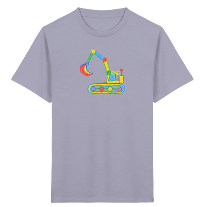 Bunter Punkt Bagger - Kinder Bio T-Shirt