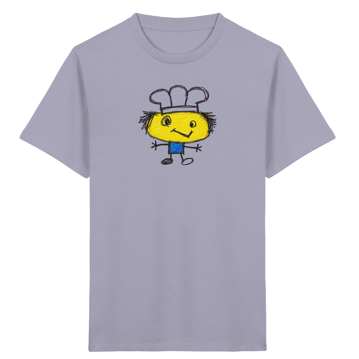 Kritzelkopf mit Kochmütze - Kinder Bio T-Shirt