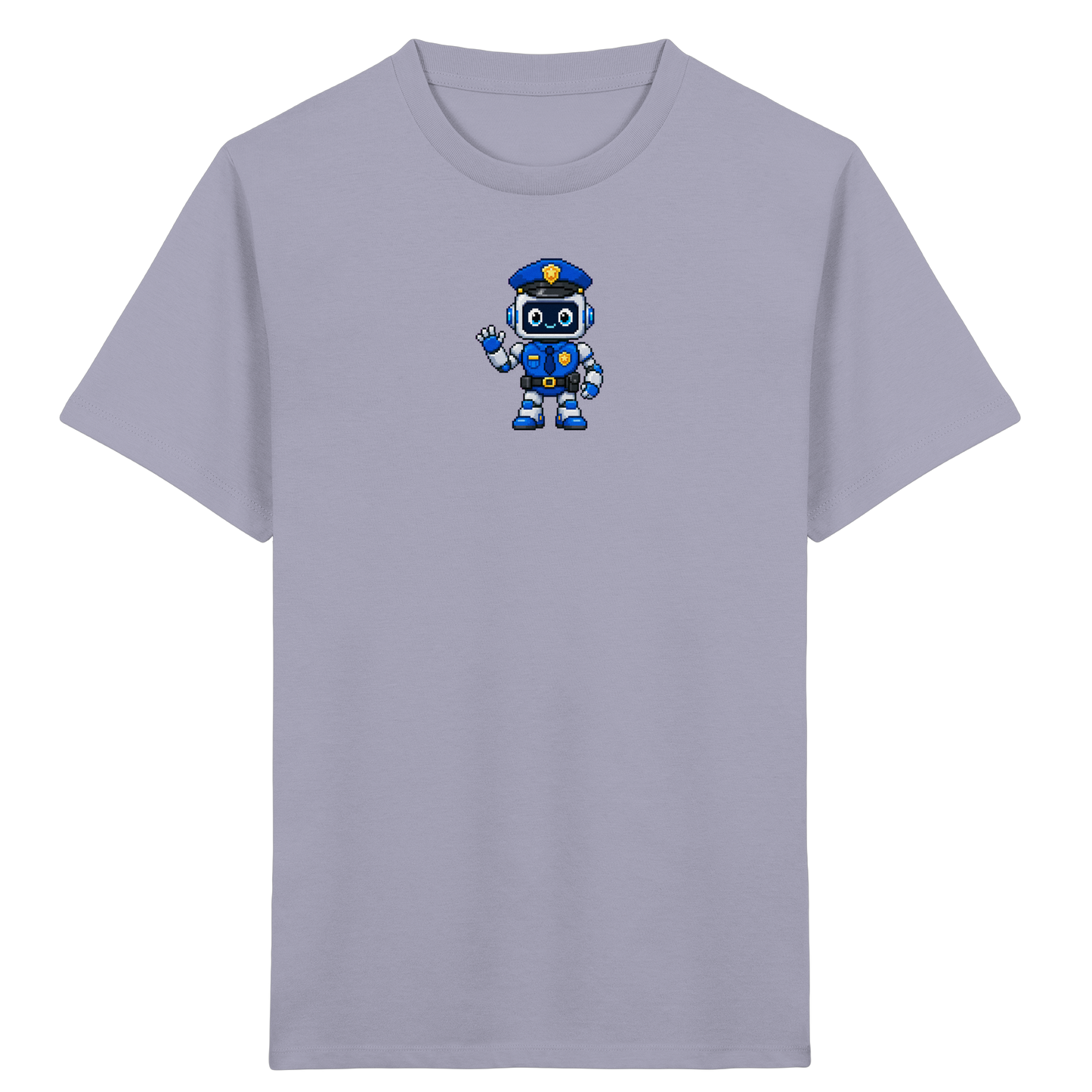 Pixel Roboter Polizei: Winkendes Kinder-T-Shirt - Kinder T-Shirt