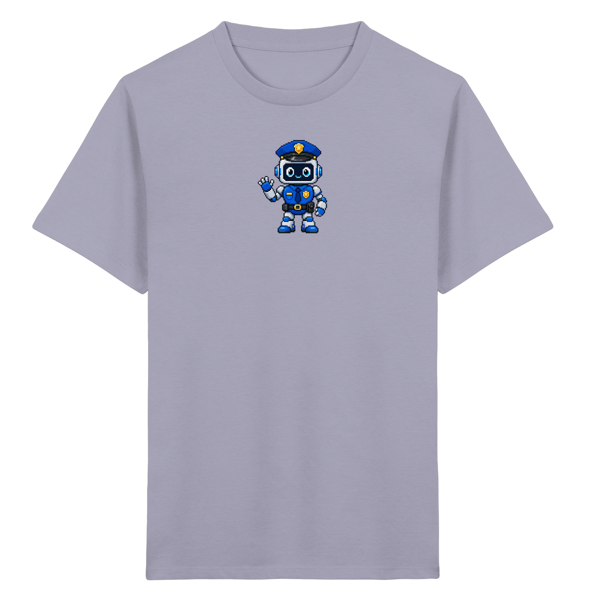 Pixel Roboter Polizei: Winkendes Kinder-T-Shirt - Kinder T-Shirt