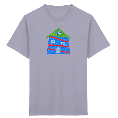 Blaues Balkenhaus Kinder T-Shirt - Kinder Bio T-Shirt