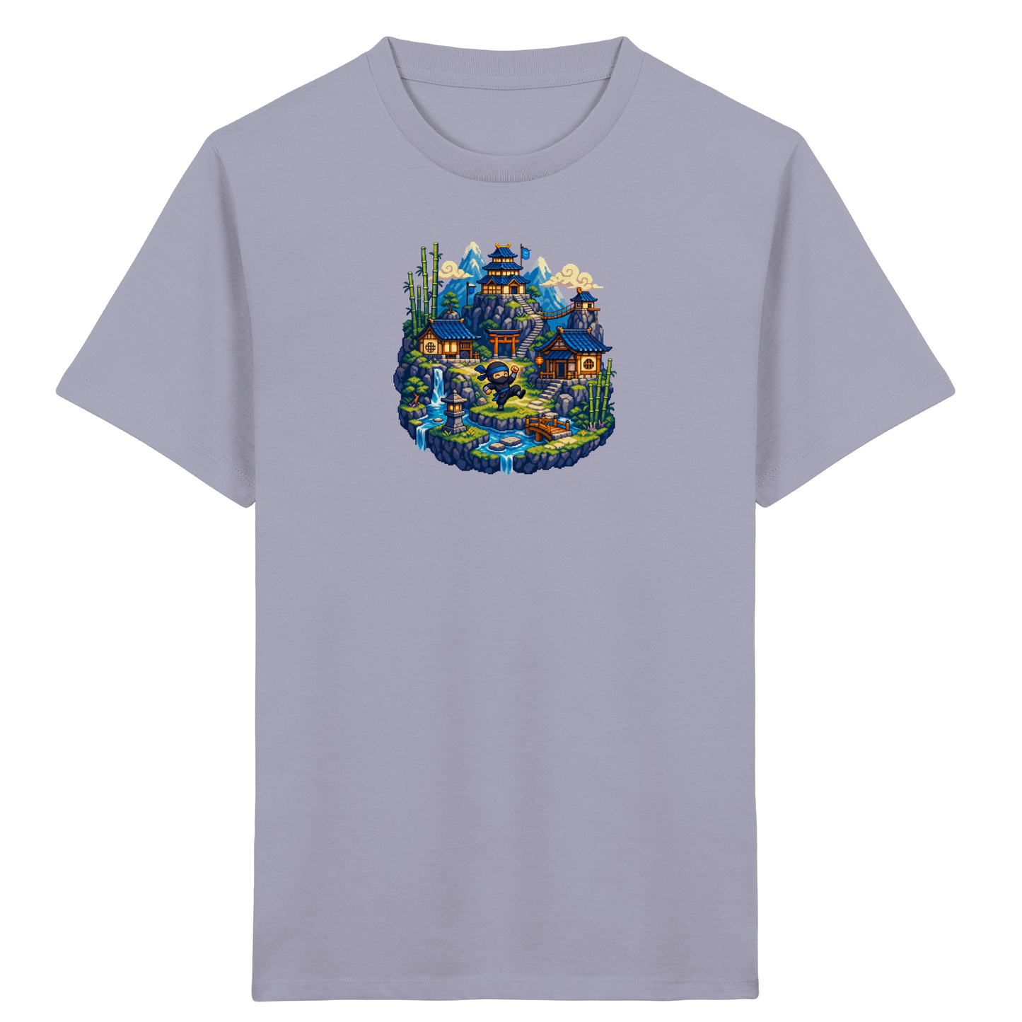 Cooles Ninja Pixel Art T-Shirt - Kinder Bio T-Shirt
