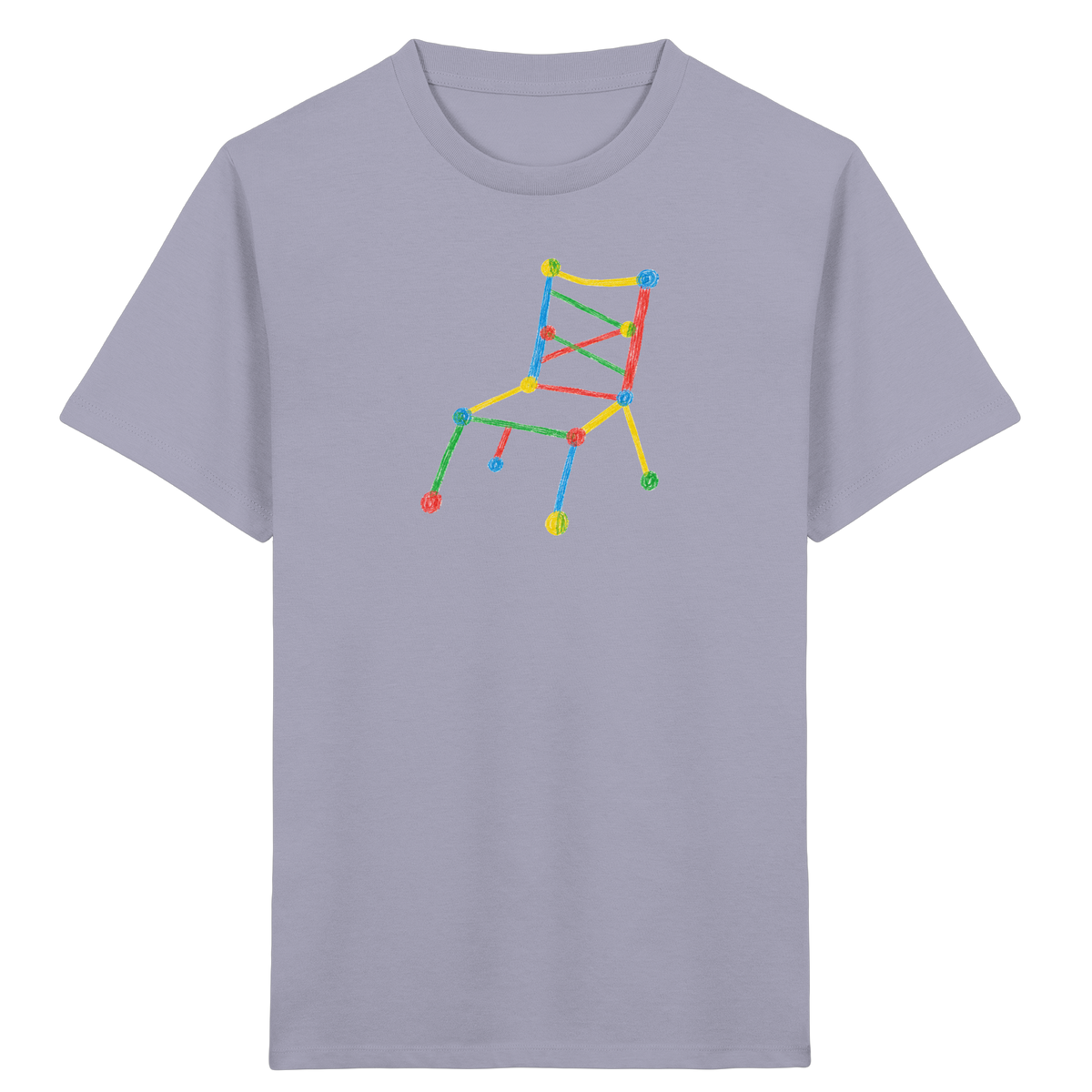 Bunter Kritzelstuhl für Kinder - Kinder Bio T-Shirt