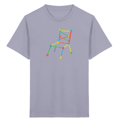 Bunter Kritzelstuhl für Kinder - Kinder Bio T-Shirt