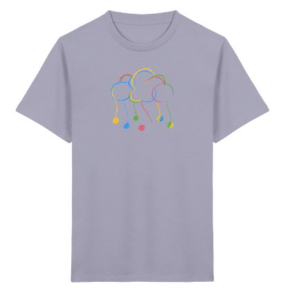 Bunte Farbpunkt Wolke - Kinder Bio T-Shirt