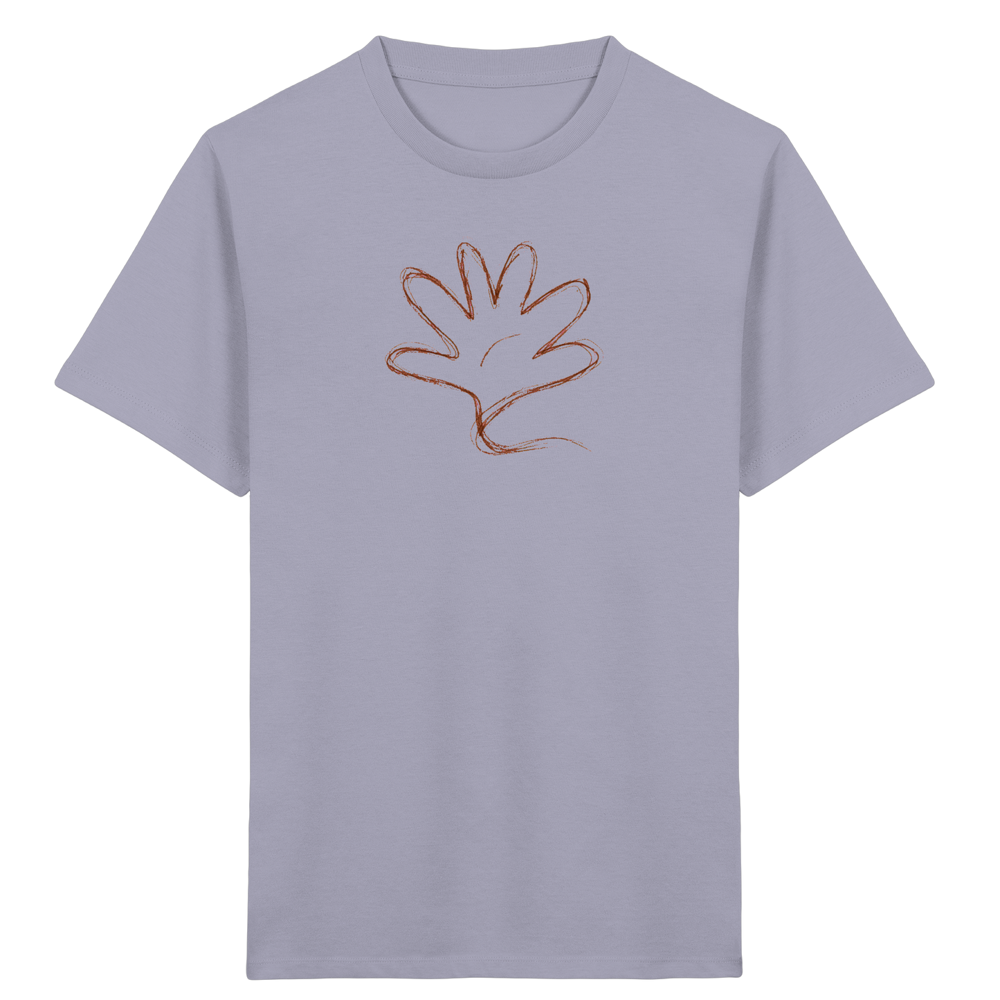 Kakaobraune Schlingenhand Kinder Shirt - Kinder Bio T-Shirt