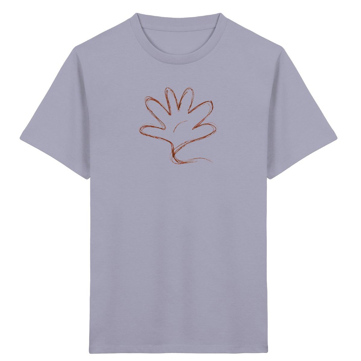 Kakaobraune Schlingenhand Kinder Shirt - Kinder Bio T-Shirt