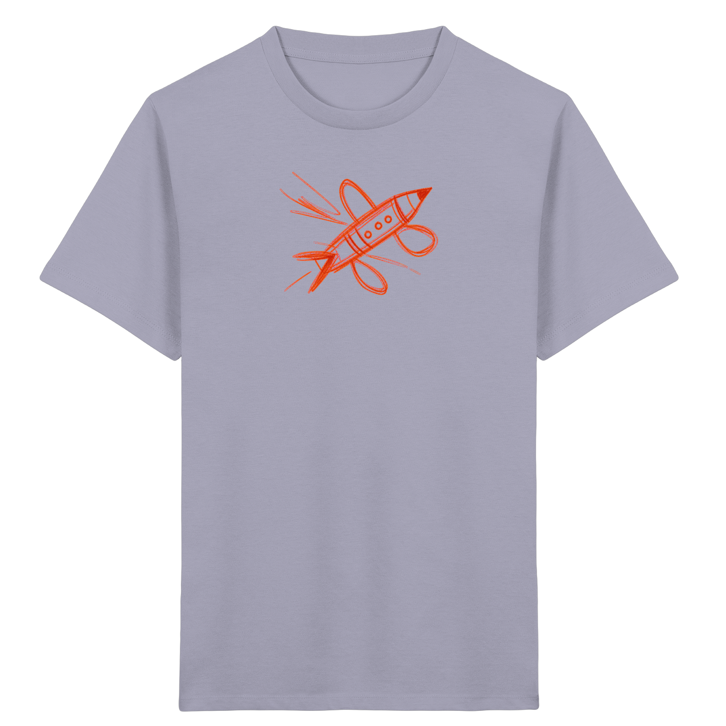 Kupferne Bleistiftrakete für Kinder - Kinder Bio T-Shirt