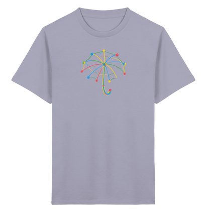 Bunter Farbpunkt Regenschirm - Kinder Bio T-Shirt