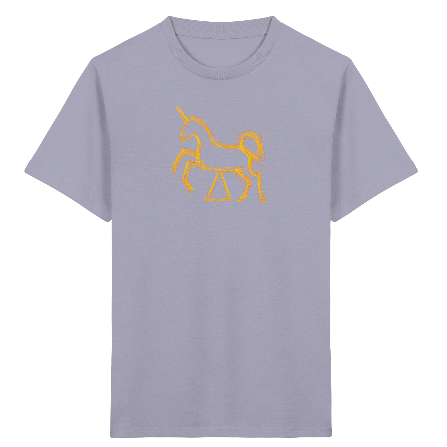 Currygelbes Einhorn zur Einschulung - Kinder Bio T-Shirt